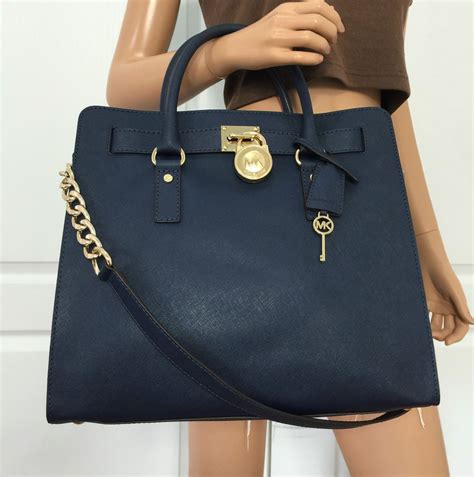 michael kors navy saffiano purse|Michael Kors saffiano tote bag.